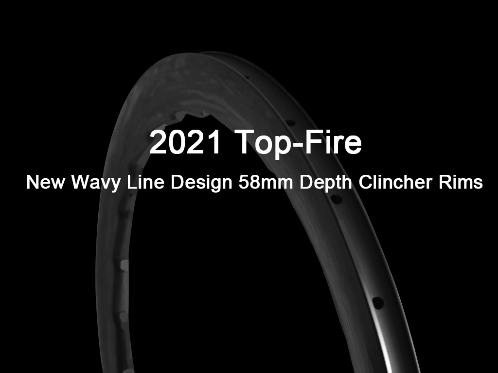 2021 Top-Fire New Wavy Line Design 58mm Rims