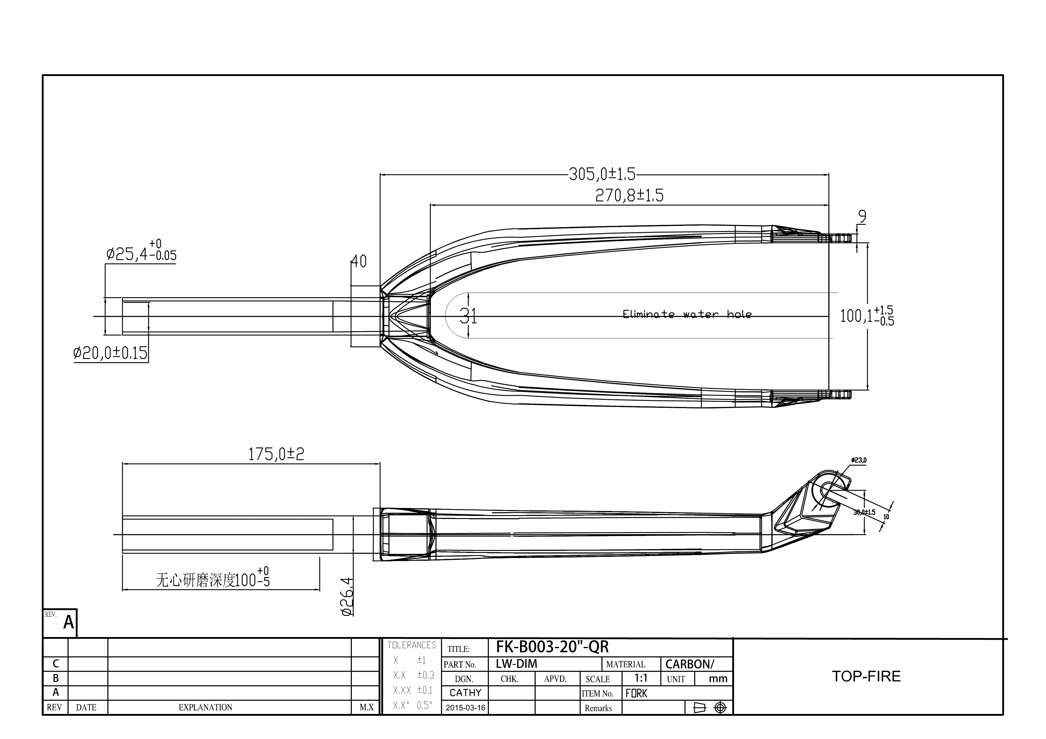 Bmx fork sizes top