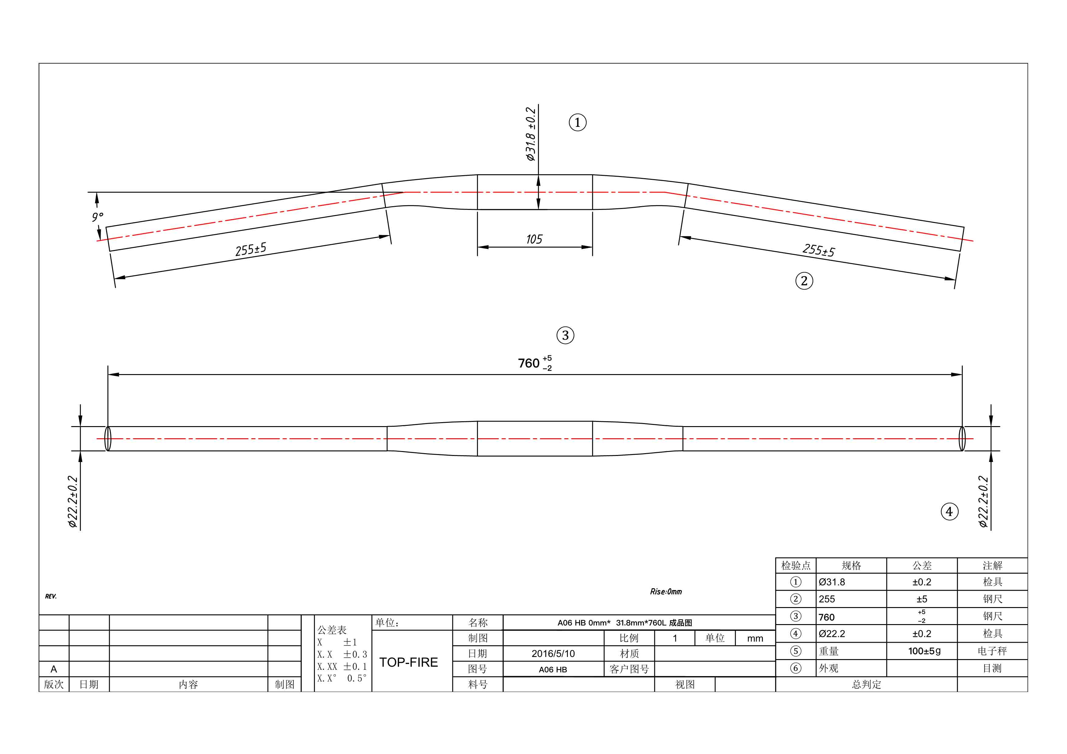 Light Weight Carbon Mtb Handlebar For XC