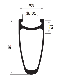 50mm deep carbon clincher rims