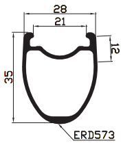 35mm deep carbon road rims