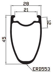 45mm deep carbon road rims