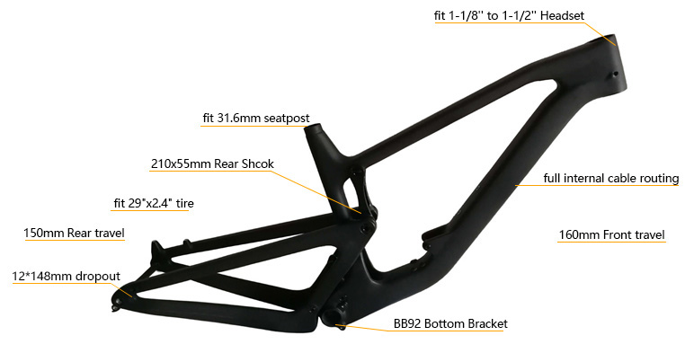 29 full suspension frame