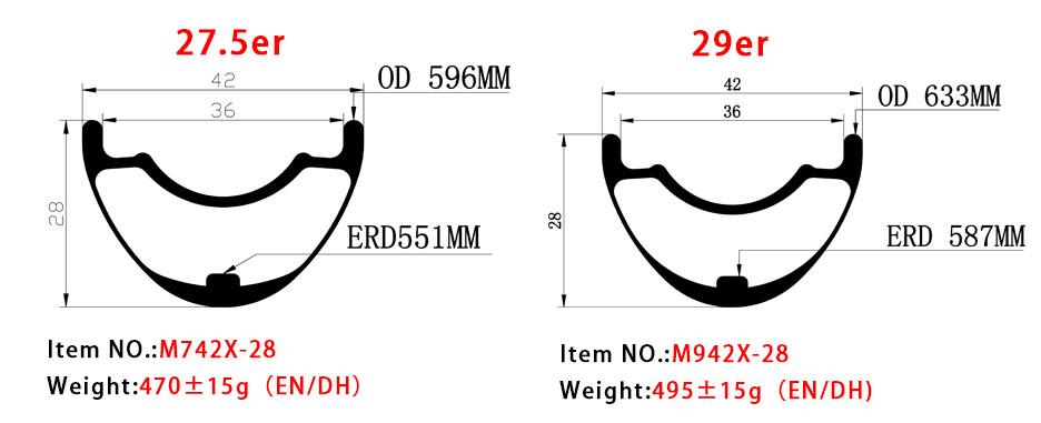 EN and DH Rims