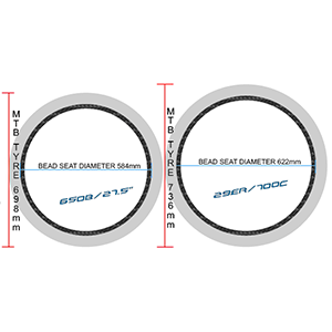 27.5er and 29er Mountain Bikes Wheels