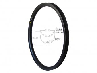 24 Inch 507 Carbon 33mm Bmx Rims