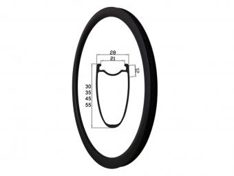 700C Carbon Tubeless Road Rims