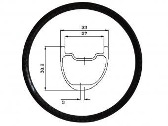 Carbon Asymmetry Tubeless XC AM Rims