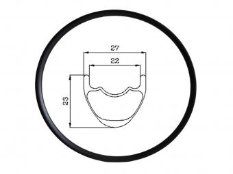 27mm Carbon Tubeless XC Rims