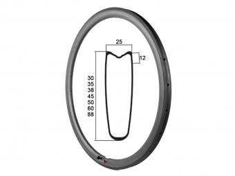 700C Carbon 25mm Width Road Bike Rim