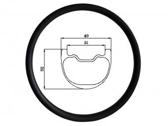 40mm Carbon DH Tubeless Mtb Rims