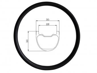 35mm Width Carbon XC Rims