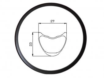 27mm Wide Carbon Tubular MTB Rims For XC