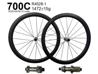28mm Width 45mm Depth Carbon Road Bike Wheels