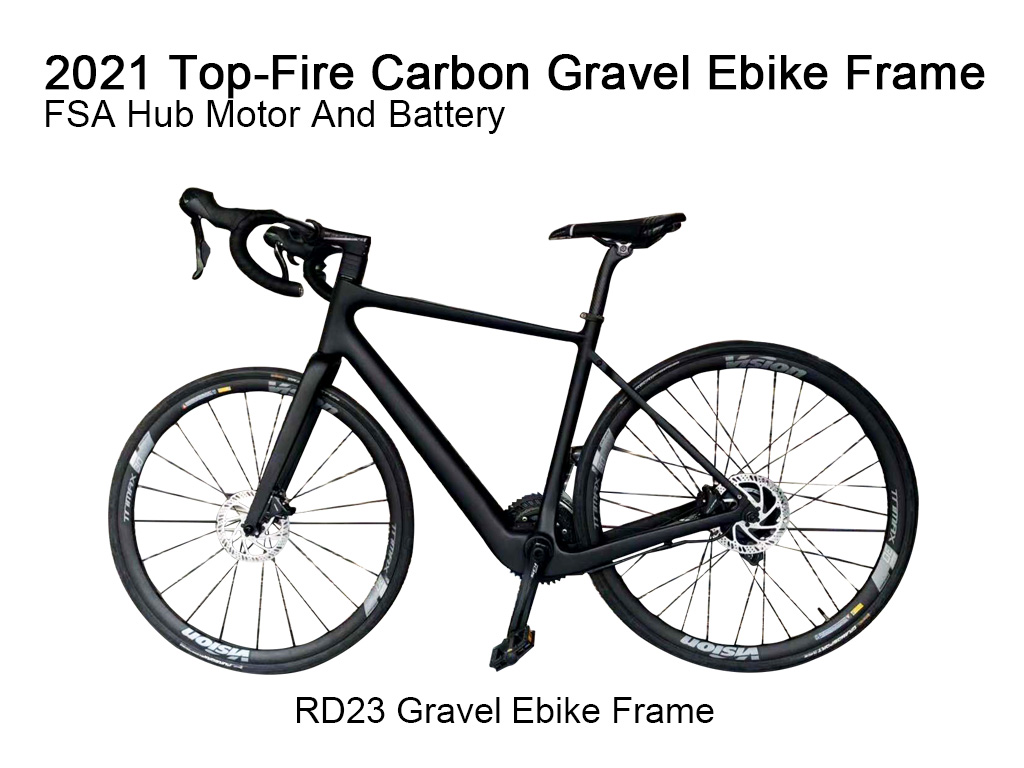 2021 Top-Fire New Carbon Gravel Ebike Frame