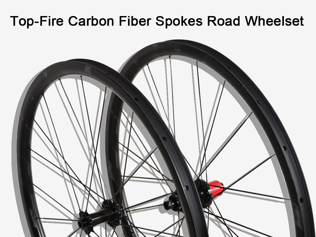 Top-Fire New Carbon Spokes Chosen Hub Road Wheelset